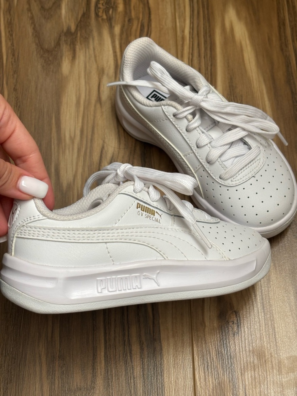 Puma White GV Special Low-Top Sneakers